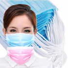 ماسک تنفسی یکبار مصرف بزرگسالان ، ماسک صورت پارچه ای بدون پارچه 3 Ply Non Poven