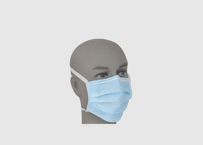 ماسک صورت Face Earloop آبی سه لایه محافظ ایمنی با گیره تنظیم بینی